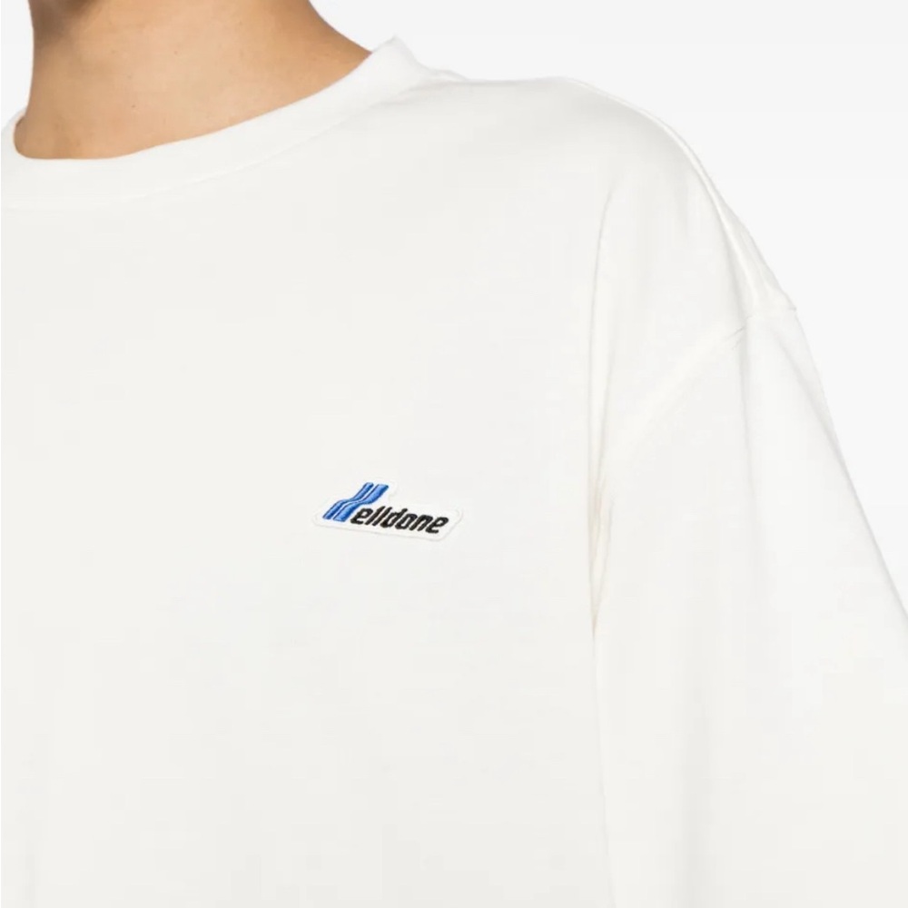 We11done logo-embroidered cotton T-shirt